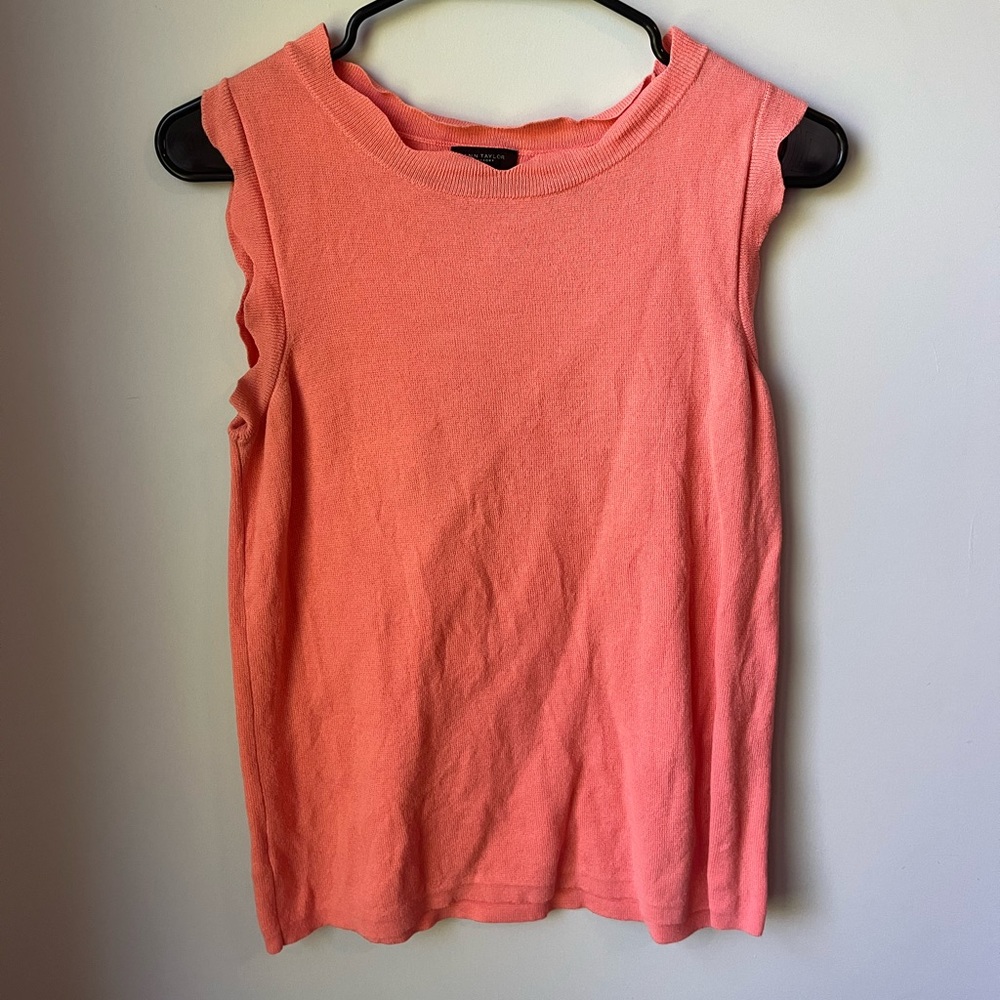 ANN TAYLOR FACTORY SALMON TANK